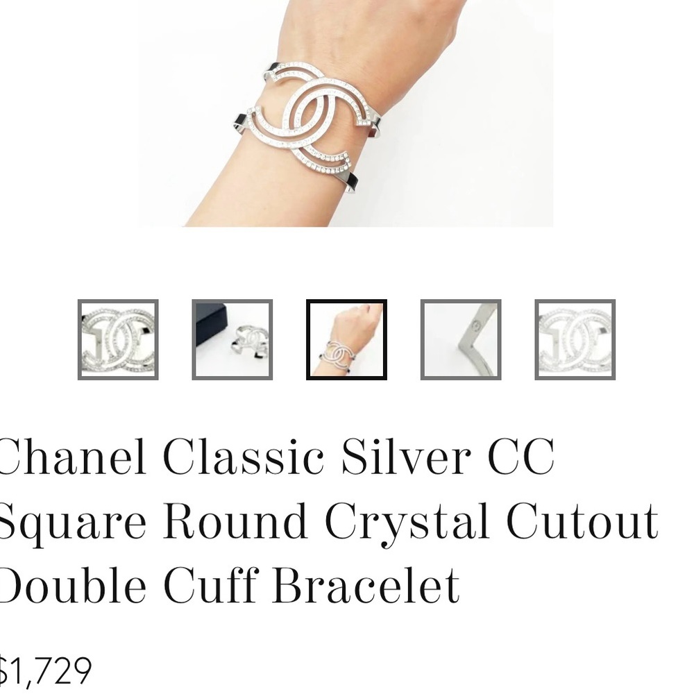 Chanel diamond cuff authentic - Picture 4 of 11